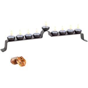 Royal Tea Light Large Hanukkah Menorah