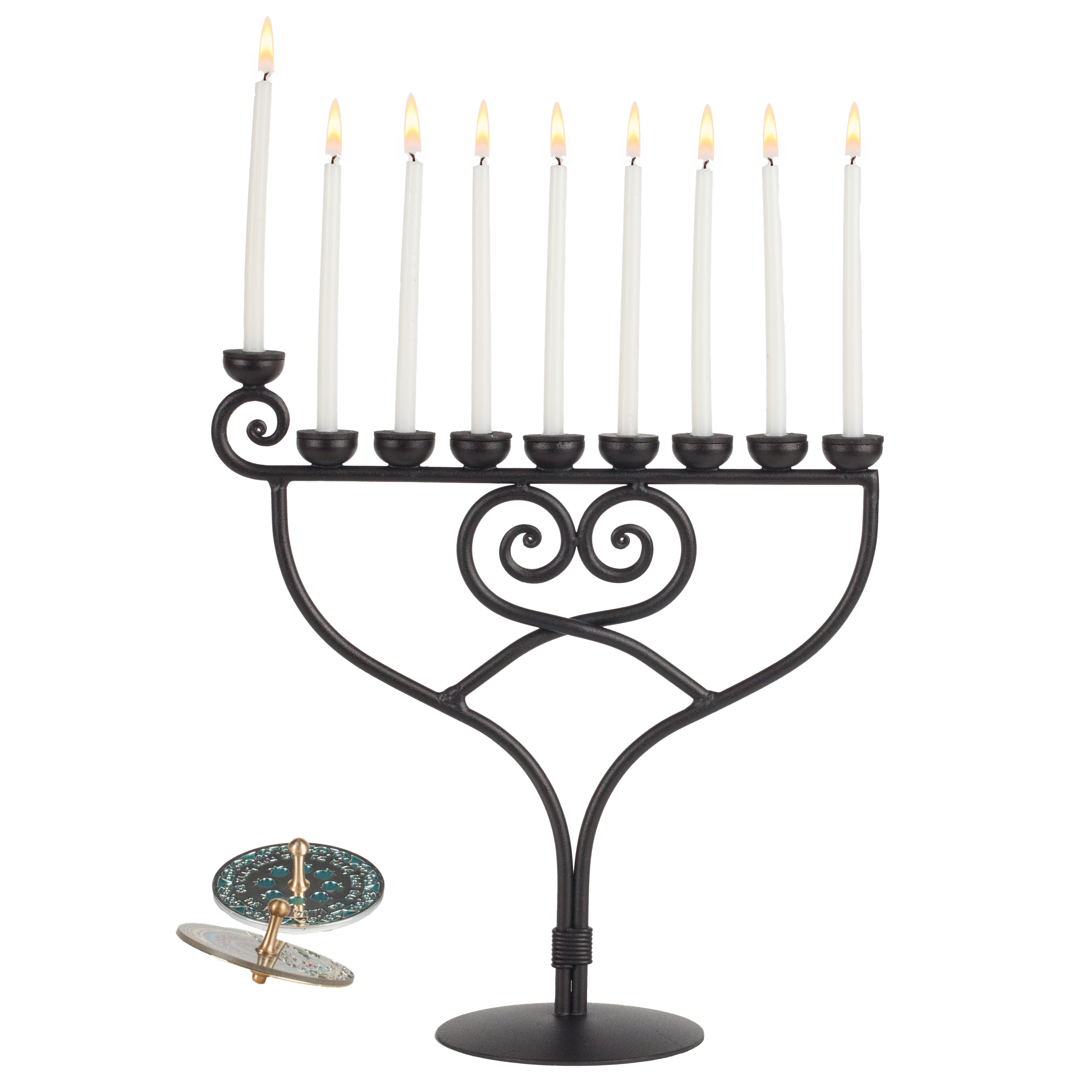 Heart Hanukkah Menorah