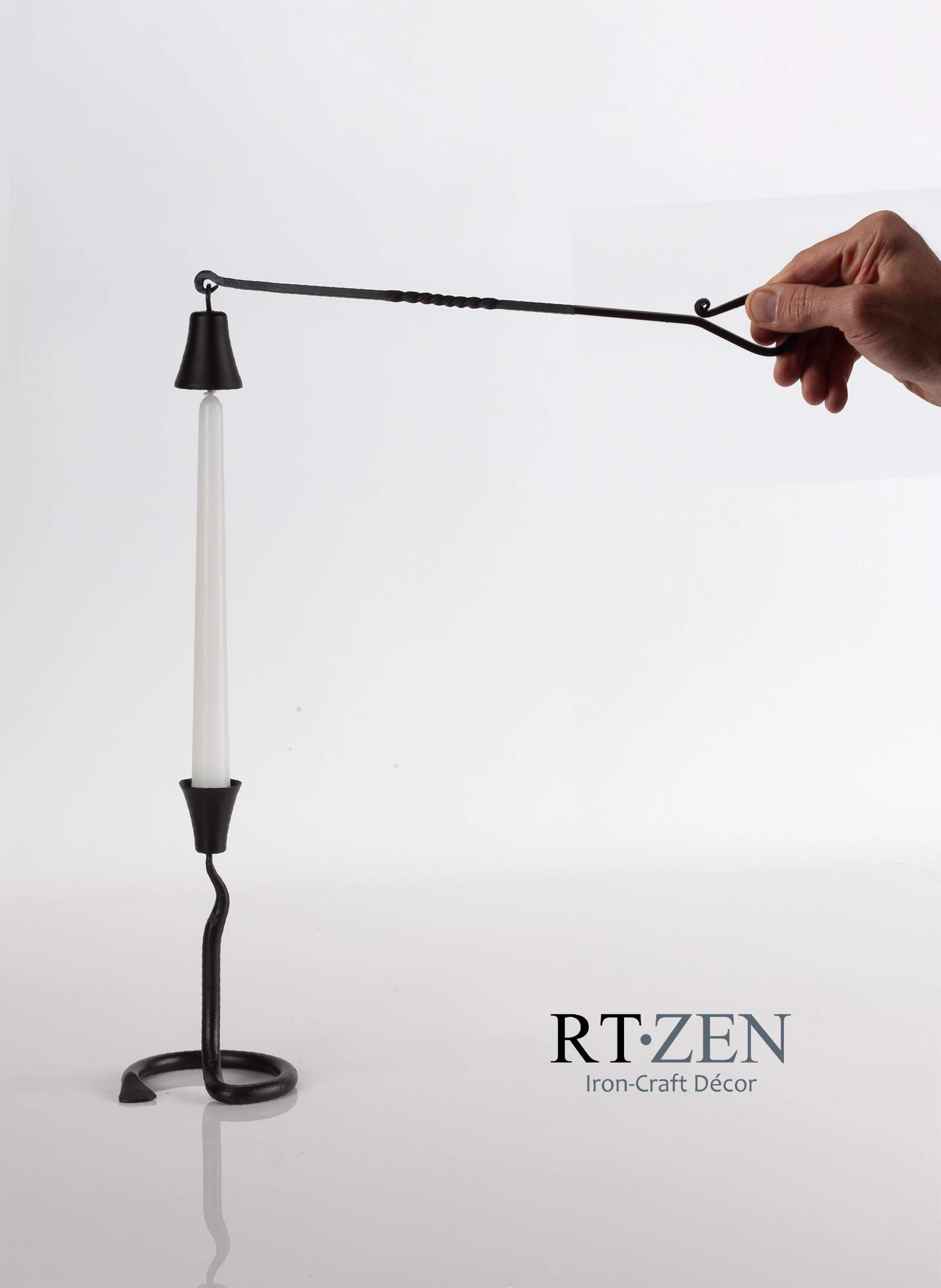 Black Wrought Iron Candle Snuffer - Image 6