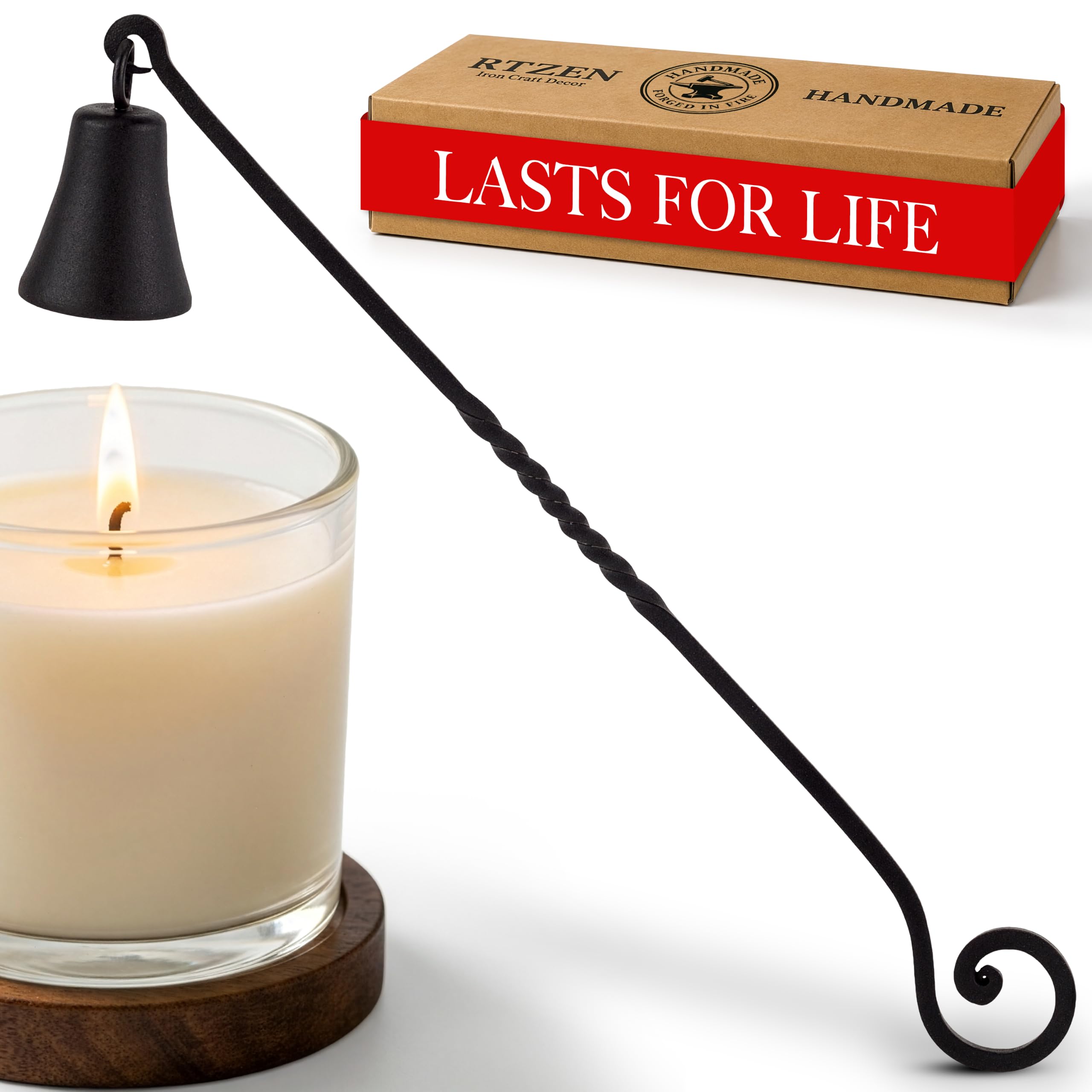 Black Wrought Iron Candle Snuffer