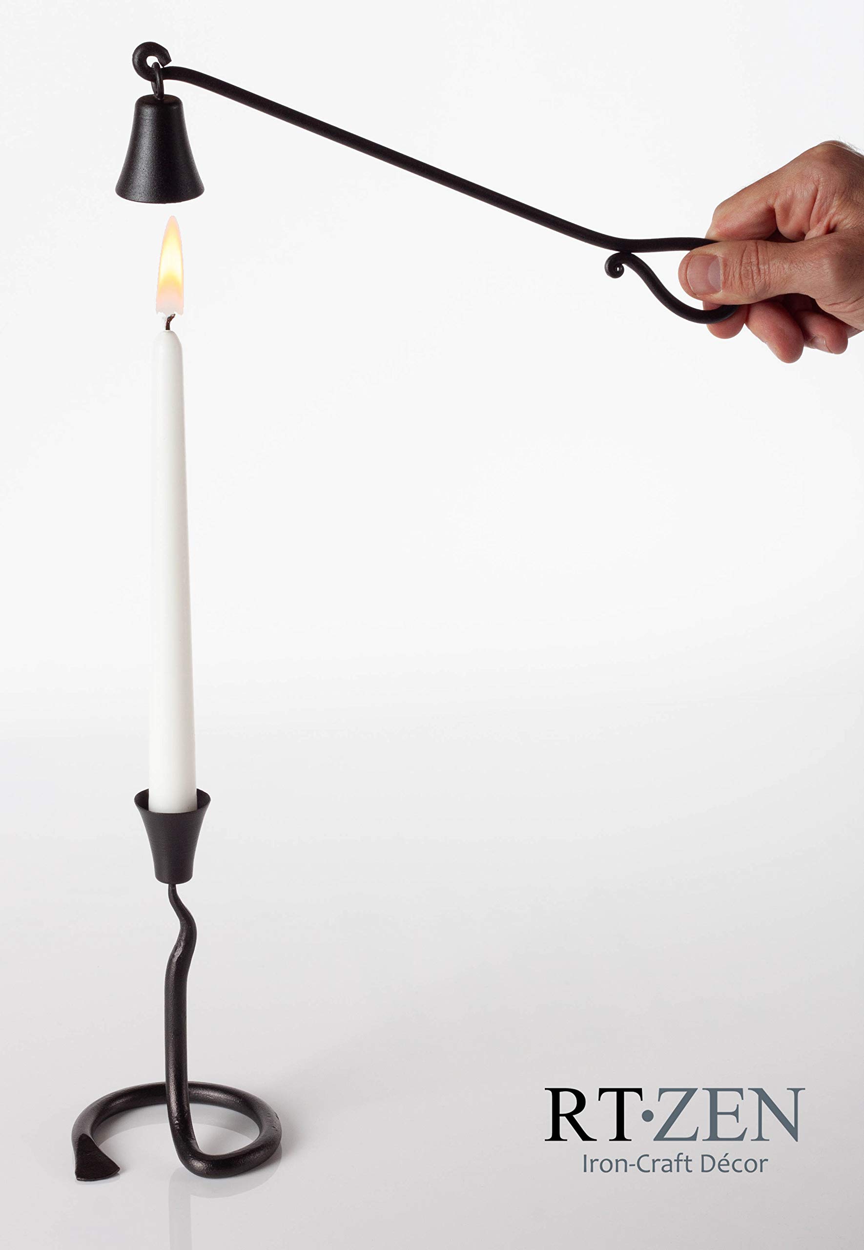 Black Wrought Iron Candle Snuffer - Image 7