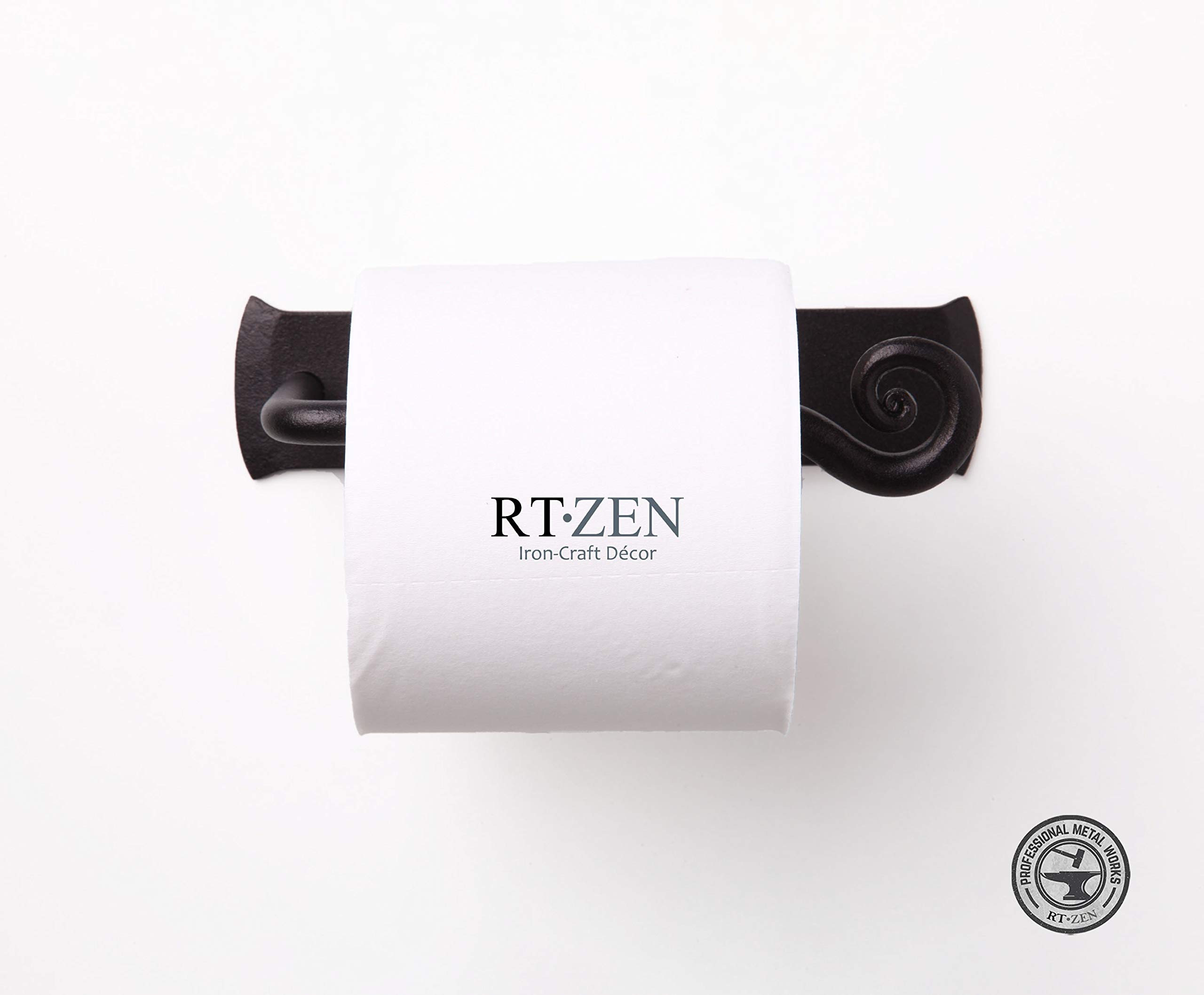 Black Stylish Wall Mounted Toilet Paper Holder - Image 8