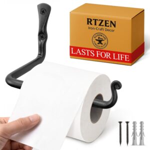 Black Classic Wall Mounted Toilet Paper Holder